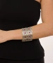 Kiraz Burgundy Stoned Silver Plated Bracelet