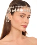 Kiraz Burgundy Stoned Silver Plated Head Accessory
