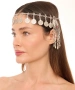 Kiraz Burgundy Stoned Silver Plated Head Accessory