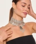Kiraz Choker Silver Plated Necklace