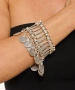 Kiraz Cleopatra Elastic Silver Plated Bracelet
