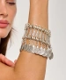 Kiraz Cleopatra Elastic Silver Plated Bracelet