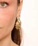 Kiraz Dark Blue Crystal Stoned Gold Plated Earring