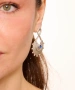 Kiraz Dark Blue Crystal Stoned Silver Plated Earring