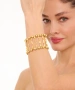 Kiraz Elastic Gold Plated Bracelet