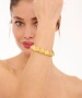 Kiraz Elastic Gold Plated Bracelet