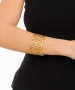 Kiraz Elastic Gold Plated Heart Bracelet