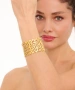 Kiraz Elastic Gold Plated Heart Bracelet
