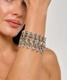 Kiraz Elastic Silver Plated Bracelet