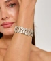 Kiraz Elastic Silver Plated Bracelet