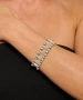 Kiraz Elastic Silver Plated Bracelet