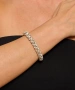 Kiraz Elastic Silver Plated Bracelet