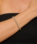 Kiraz Elastic Silver Plated Bracelet
