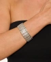 Kiraz Elastic Silver Plated Bracelet