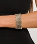 Kiraz Elastic Silver Plated Bracelet