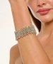 Kiraz Elastic Silver Plated Bracelet
