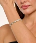 Kiraz Elastic Silver Plated Bracelet