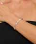 Kiraz Elastic Silver Plated Bracelet