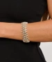 Kiraz Elastic Silver Plated Bracelet