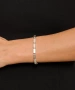 Kiraz Elastic Silver Plated Bracelet