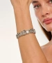 Kiraz Elastic Silver Plated Bracelet