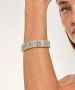 Kiraz Elastic Silver Plated Bracelet