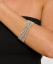Kiraz Elastic Silver Plated Bracelet