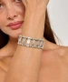 Kiraz Elastic Silver Plated Bracelet
