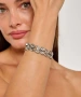 Kiraz Elastic Silver Plated Bracelet