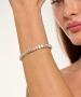 Kiraz Elastic Silver Plated Bracelet