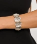 Kiraz Elastic Silver Plated Bracelet