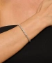 Kiraz Elastic Silver Plated Bracelet
