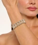 Kiraz Elastic Silver Plated Bracelet