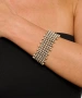 Kiraz Elastic Silver Plated Bracelet