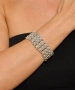 Kiraz Elastic Silver Plated Bracelet