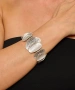 Kiraz Elastic Silver Plated Bracelet
