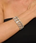 Kiraz Elastic Silver Plated Bracelet