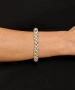 Kiraz Elastic Silver Plated Bracelet