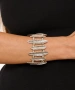 Kiraz Elastic Silver Plated Bracelet