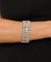 Kiraz Elastic Silver Plated Bracelet