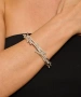 Kiraz Elastic Silver Plated Bracelet