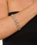 Kiraz Elastic Silver Plated Bracelet