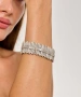 Kiraz Elastic Silver Plated Bracelet