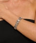 Kiraz Elastic Silver Plated Bracelet