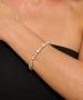 Kiraz Elastic Silver Plated Bracelet