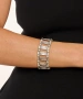 Kiraz Elastic Silver Plated Bracelet