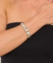 Kiraz Elastic Silver Plated Bracelet