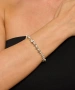 Kiraz Elastic Silver Plated Bracelet