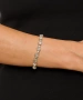 Kiraz Elastic Silver Plated Bracelet