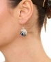 Kiraz Evil Eye Stoned Silver Plated Earring